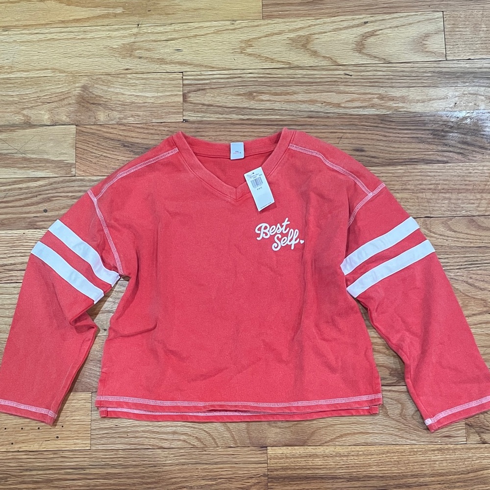 NEW Old Navy Kids Red Long Sleeve Shirt 7/8
